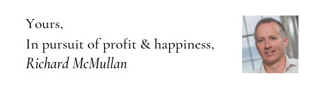 Yours, in pursuit of profit & happiness - white background - cropped