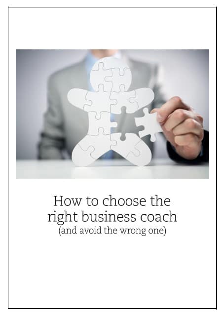 Cover for choose business coach guide
